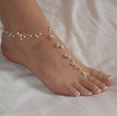 l Diy Wedding Shoes, Pearl Barefoot Sandals, Beach Wedding Sandals, Beach Wedding Sandals Barefoot, Beach Wedding Shoes, Pearl Beach, Ankle Jewelry, Bridal Sandals, Wedding Sandals