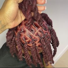 Dread Ideas Men, Red Dreads Men, Dreads Color Ideas Locs Men, Dye Locks, Honey Brown Dreads, Peekaboo Locs, Two Tone Locs, Loc Colors, Red Locs