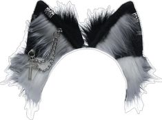 Gothic Black Costume Accessories With Ears, Punk Cat Ears Costume Accessories For Cosplay, Gothic Cat Ears Costume Accessories For Cosplay, Black Cat Ears Costume Accessories For Rave, Black Rave Cat Ears Costume Accessories, Black Rave Costume Accessories Cat Ears, Black Rave Costume Accessories With Cat Ears, Punk Style Cat Ears Halloween Costume Accessories, Gothic Ears Costume Accessories For Cosplay