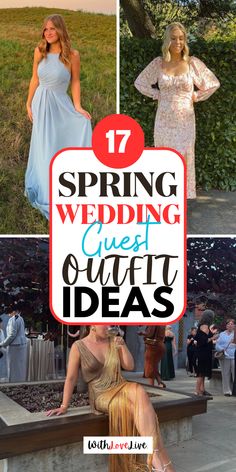 Spring is in the air, and so are wedding invites! 🌸💒 Need outfit ideas? This guide features trendy and elegant options for wedding guests, including floral dresses, pastel jumpsuits, and more. Perfect for any venue, from garden parties to church ceremonies, these outfits are stylish and seasonally appropriate. 🌿👗 Be the best-dressed guest without overshadowing the bride! Save this pin for all your spring wedding guest outfit inspiration. Spring Wedding Guest Outfit, Wedding Guest Outfit Inspiration, Wedding Guest Outfit Spring, Dresses Pastel, Wedding Color Trends, Happy Dresses, Spring Wedding Guest, Church Ceremony