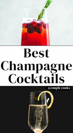 the best champagne cocktails for any type of party or celebration, and they are easy to make