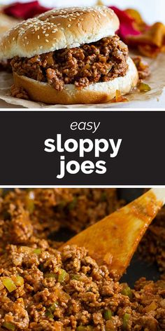 sloppy joes is an easy and delicious side dish that's ready in under 30 minutes