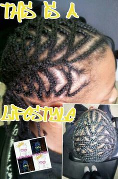 Natural hair Cornrow freestyle