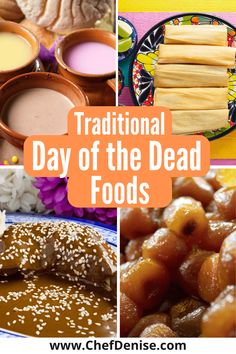 Traditional Day of the Dead foods Coco Themed Food, Day Of The Dead Themed Food, Dia De Muertos Food Ideas, How To Celebrate Dia De Los Muertos, Day Of The Dead Snacks, Dia De Los Muertos Party Ideas Food, Day Of The Dead Traditions, Day Of The Dead Appetizers, Day Of The Dead Party Food