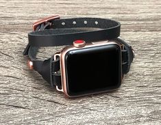 7.3mm Soft High Quality Genuine Leather Bracelet. Designed And Handmade by Simeon D Jewelry Studio. Adjustable Size Double Wrapped Bracelet Tailored to Perfection. This Bracelet Fits ALL Apple Watch Series. Not For Other Models. Apple Watch Is NOT Included. Please Measure Your Wrist Before Submitting Your Order! Follow my Studio on Social Media for Updates & New Designs. Create Your Own Unique Style! Be Different! Be Unique! Make a Fashion Statement Every Place You Go! Get Tons of Compliment Adjustable Black Watch Accessories As Gift, Adjustable Watch Bands For Everyday Use, Leather Apple Watch Band As A Gift, Elegant Black Apple Watch Band For Gift, Everyday Black Rectangular Watch Accessories, Adjustable Black Watch Bands For Everyday, Elegant Black Apple Watch Band Gift, Luxury Black Apple Watch Band For Everyday, Apple Watch Women