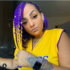 Colourful Braids, Ladies Hairstyles, Braids Knotless, Weave Hairstyles Braided, Lace Braids, Black Hair Updo Hairstyles, Chunky Braids