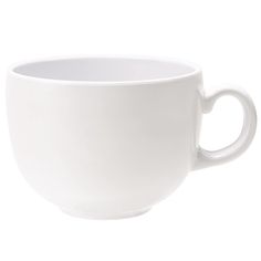 a white coffee cup on a white background