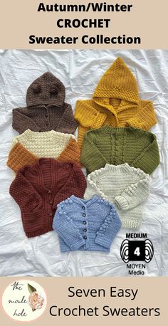 the autumn / winter sweater collection includes four different colors