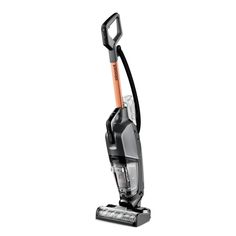 a black and silver vacuum cleaner on a white background