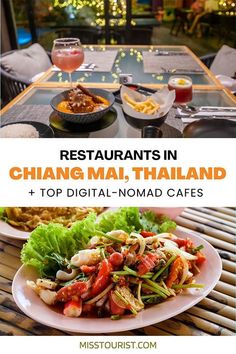 the restaurant in thailand has many different types of food