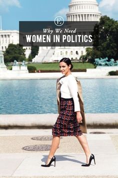 "There is a reason old white men have held office for so long – there are not that many people rising through the ranks to challenge them." - Lindsey Saletta, Why We Need Women in Politics #theeverygirl women in business, women business owners Washington D C, Dc Fashion, Business Professional Outfits, Monochrome Outfit, Glamour Magazine, Kitenge, Office Dresses, Little Mix, Jamie Dornan