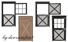 six different types of windows and doors