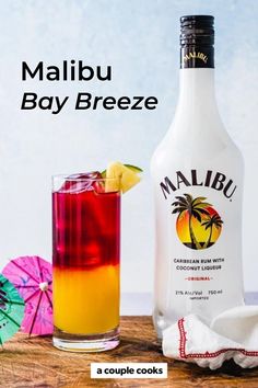 Pool With Friends, Malibu Rum Drinks, Malibu Pineapple, Malibu Cocktails, Coconut Liqueur, Malibu Drinks, A Couple Cooks, Malibu Coconut, Pineapple Cocktail