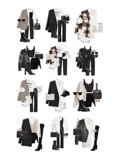 Streetwear Fashion Capsule Wardrobe, Fall Capsule Wardrobe 2023 Black Women, Capsule Wardrobe Streetwear, Capsule Wardrobe Blouses, School Fashion Outfits, Black Outfit Party, Autumn Capsule Wardrobe, Chic Capsule Wardrobe, Mode Turban