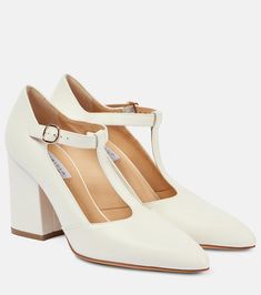 Triana 85 leather pumps Mid Heel Shoes, Gabriela Hearst, Suede Pumps