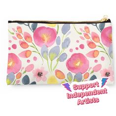 Vibrant double-sided prints on polyester canvas pouch. Fully lined for durability. Available in 3 sizes. Perfect to use as a coin purse, clutch, pencil case, or toiletries bag. Artistic Zipper Pencil Case As Gift, Clutch Pencil, Toiletries Bag, Poppy Flower, Canvas Pouch, Purse Clutch, Toiletry Bag, Zipper Pouch, Pencil Case