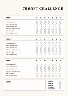 75 Soft Challenge, 75 Soft Challenge Tracker, Daily Habits, Habit Tracker, Digital File, A4/A3 Digital File Healthy Habit Challenge, Journaling 2024, Habits Challenge, 75 Challenge, 75 Soft Challenge Tracker, 75 Soft Challenge, Soft Challenge, 75 Soft, Life Challenge