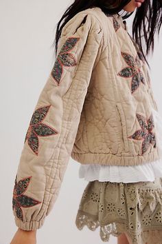 Quinn Quilted Jacket | Free People Icelandic Street Style, Plus Size Quilted Jacket, Quilting Cotton Clothes, Edgy Jacket, Quilted Clothing, Quilted Clothes, Womens Quilted Jacket, Quilt Jacket, Free People Jacket