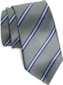 ZEGNA TIES Paglie Bold Stripe Mulberry Silk Tie | Nordstrom Elegant Striped Suit Accessories For Workwear, Elegant Striped Ties For Office, Elegant Striped Ties For Work, Bold Stripes, Italian Luxury, Fashion House, Mulberry Silk, Silk Ties, Timeless Elegance