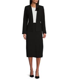 Preston & York Liza Bistretch Notch Collar Long Sleeve Jacket | Dillard's Stretch Notch Lapel Blazer For Office, Stretch Blazer With Notch Lapel For Office Wear, Stretch Business Blazer With Long Sleeves, Stretch Long Sleeve Blazer For Business, Stretch Blazer For Business, Stretch Notch Lapel Blazer For Fall, Fall Stretch Blazer With Notch Lapel, Formal Stretch Blazer With Long Sleeves, Elegant Stretch Blazer With Long Sleeves