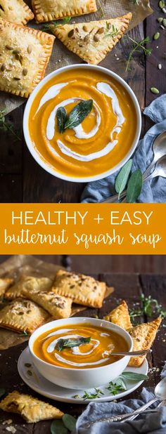 healthy and easy butternut squash soup is the perfect way to use up those leftovers