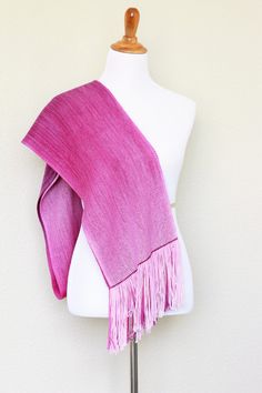 Hand woven scarf in purple and pink shades. Perfect #gift for her! This woven scarf drapes perfectly and very nice to touch! The color changes are very smooth. Measures: L: ... #kgthreads #accessories #cozy #fall #fashion #gradient #unisex #women #wrap Pink Spring Scarves, Pink Woven Scarf, Hand Woven Scarf, Ombre Scarf, Purple Pink Color, Woven Scarf, Handwoven Scarf, Woven Scarves, Pink Shades