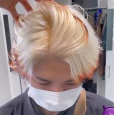 Dyed Tips Short Hair Men, Guy With Colored Hair, Men’s Dyed Hair, Blonde Highlights Men, Fox Dyed Hair, Ombre Hair Men, Blonde Hair With Red Tips