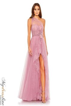 Looking for a show-stopping dress for your next special event? Check out the Mac Duggal 50661 Spring 2022 evening collection dress. This gorgeous gown features a sleeveless bodice with a V-neckline, beaded details, and a flowing skirt that will make you feel like a princess. Whether you're attending a wedding, prom, or another formal event, this dress is sure to turn heads. Pink High Low Prom Dress, Asymmetrical Dress Formal, Mac Duggal Prom, High Low Prom Dress, Sheer Corset, High Low Gown, Gorgeous Prom Dresses, Prom Long, Sleeveless Gown