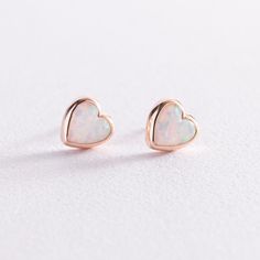 Rose gold earrings studs, Earrings heart, Simple gold earrings, Minimalist gold studs, Earrings with opal Material: 585 rose gold Stone: opal - 0.2 g Average weight: 1,77 g. ------------------------------------------------------------------------------------------------------------ Thank you very much for your interest to our jewelry! All our settings are Nickel free, hypoallergenic and manufactured by ourselves to ensure the highest standards of our jewelry Our clover jewelry: https://www.etsy. Yellow Gold Opal Earrings Gift, Yellow Gold Opal Earrings For Gifts, Rose Gold Double Heart Earrings For Mother's Day, Opal Yellow Gold Earrings For Gifts, Minimalist Heart Earrings As Gift For Her, Minimalist Heart-shaped Earrings Gift For Her, Minimalist Heart-shaped Earrings As A Gift For Her, Rose Gold Heart Earrings For Gift, Rose Gold 14k Gold Earrings Gift For Her