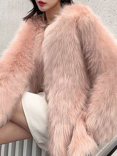 Upper Material Faux Fur Fabric Faux Fur Style Casual Sleeve Length Long Sleeve Occasion Street Wear Weight 0.6kg Short Winter Coat, Gorgeous Wedding Dress Princesses, Winter Coat Short, White Winter Coat, Long Faux Fur Coat, Faux Fur Coats, Most Beautiful Wedding Dresses, Faux Fur Fabric, Fur Fabrics