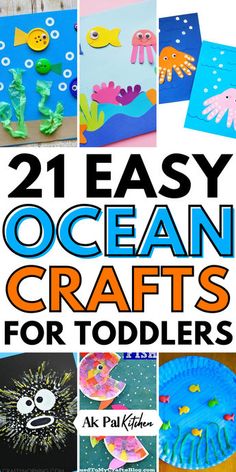 ocean crafts for toddlers that are easy to make