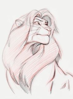 a drawing of the lion from disney's live - action movie