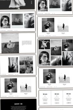 an image of black and white images with text on the bottom right corner, above which is a series of photographs