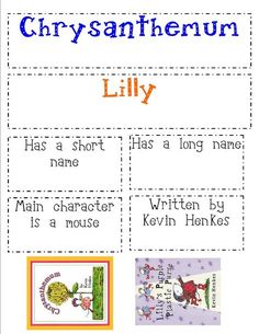 an activity sheet for children to learn how to read and write the name of each character