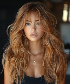 Warm and Charming Toffee Brown Waves Fall Colors to Dye Your Hair Black Women 🍬 Right Hair Color For Skin Tone, Hair Color For Warm Autumn Skin Tone, Ginger Brown Curly Hair, Honey Caramel Hair, Latina Blonde Hair Olive Skin, Toffee Hair Color, Olive Skin Blonde Hair, Hair Color For Warm Skin Tones, Brown Skin Blonde Hair