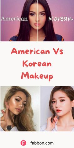 American makeup is popular globally but Korean Vs American Makeup difference is always a topic of discussion. With the rise of K-beauty, queries on Korean makeup Vs American makeup continue to grow. We list how American makeup differs from Korean makeup in using primer, foundation, highlighter and everything else! #american #korean #makeup #comparison #beauty American Makeup, Beauty Regime, K Beauty, Korean Makeup, Skincare Products, Highlighter, Makeup Looks, Foundation, Makeup