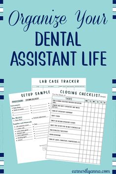 I think most of us really want to be organized at the office, but sometimes it’s hard to know the best way to start. This clever organizational tool gives Dental Assistants the jumping-off spot they need to organize their Dental Assistant Life. Dental Assistant Checklist, Organization Ideas For Dental Office, Lead Dental Assistant, Dental Assistant Organization, Expanded Functions Dental Assistant, Dental Assistant Organization Ideas, Dental Assistant Week Ideas, Dental Operatory Organization