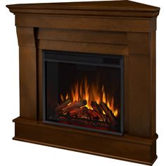 an image of a fireplace with fire in it