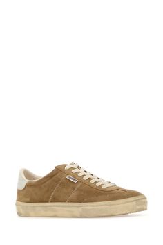 100% Leather Interior: 100% Leather Interior: 100% Fabric Sole: 100% Rubber Brown Suede Everyday Sneakers, Casual Calf Leather Sneakers With Gum Sole, Classic Sneakers With Suede Lining And Round Toe, Leather Low-top Sneakers With Suede Lining, Shoes Stand, Burberry Hat, Golden Goose Shoes, Star Sneakers, Golden Goose