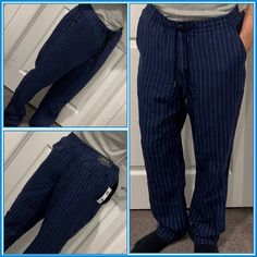 Men’s Polo By Ralph Lauren Casual Pin Stripe Pants Size Large Linen Contton Blend, Soft Comfortable With Zipper Front Closure Two Front Pockets Two Back Pockets. Brand New With Tags. Shipped With Tracking Number Included. #Polo #Menspolopants #Menspolocasualpabts #Menspolopinstripepants #Mensoinstripepants #Pinstripepants #Menspolos #Mensralphlauren #Ralphlauren #Mensralphlaurenpants Casual Navy Pants With Welt Pockets, Casual Blue Pants With Straight Hem, Pin Stripe Pants, Ralph Lauren Casual, Red Chinos, Ralph Lauren Linen, Stripe Pants, Chino Pants Men, Khaki Pants Men