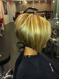 Color and Cut!!! By Rebecca Stafford Reverse Bob, Aveda Institute, Funky Hairstyles, Haircut And Color, Layered Haircuts, Short Bob, Gorgeous Hair, Bobs Haircuts, How To Feel Beautiful