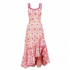 - 100% polyester - hand wash / air dry﻿Florentina Multi-Color Eyelet Embroidered Layered Ruffle Bodycon Maxi Dress Details: Made of soft. comfortable fabric Easy to clean & maintain Made of durable fabric for long wear / use Pink Fitted Sleeveless Embroidered Dress, Sleeveless Embroidered Floral Dress For Vacation, Sleeveless Floral Embroidered Dress For Vacation, Pink Embroidered Ruffle Dress For Summer, Pink Embroidered Ruffles Dress For Summer, Pink Embroidered Dress With Ruffles For Summer, Pink Fitted Cotton Embroidered Dress, Fitted Floral Print Embroidered Dress For Vacation, Fitted Embroidered Floral Print Dress For Vacation