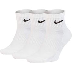 PRICES MAY VARY. NIKE ANKLE SOCKS: The Nike ankle socks for men and women give you extra comfort for footdrills and lifts while high-friction material reduces slippage during physical activity. ANKLE COVERAGE: The 1/4-length silhouette offers complete coverage with these Nike ankle socks. The secure and flexible design allows the sock to stay in place with multi-directional activity. SWEAT-WICKING TECHNOLOGY: The women's and men's ankle sock is made of sweat-wicking fabric that helps you stay dr Ankle Training, Nike Ankle Socks, White Nike Socks, Vacation Clothes, Nike Internationalist, Nike Outlet, Ankle Socks Women, Stylish Socks, Nike Socks