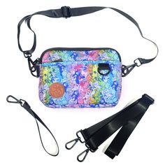 Rainbow Kittens 3-in-1 Bag – Sipsey Wilder Fun Crossbody Shoulder Bag For Travel, Fun Travel Shoulder Bag With Adjustable Strap, Rainbow Kittens, Cat Purse, Hip Pack, Professional Bag, Lightweight Bag, Hip Bag, Cat Nap