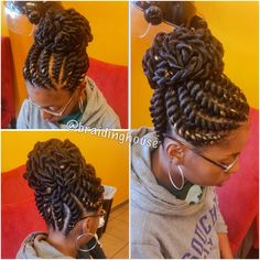 Jumbo Flat Twist, Exotic Braids, Big Twists, Stretched Natural Hair, Summer Updos, Cornrows Hair, Goddess Braid Styles, New Braids, Goddess Braid