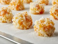 some food that is sitting on a pan and ready to be baked in the oven