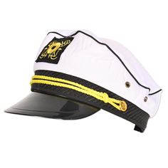 Beistle Yacht Captain's Cap Captain's Hat, Captain Cap, Nautical Theme Decor, Nautical Themed Party, Hat Design, Themed Decor, Pirate Party, Outfit Look, The Boat