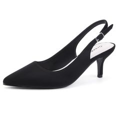 PRICES MAY VARY. Measurement : Heel height: 2.5" Platform height: 0.25" Kitten heels: classic sexy kitten heels is best for dressy Leather insole: comfort soft cushioned foot bed insole is good for all day wearing Pionted toe: pointed closed toe show your sexy and charming Slingback: slingback with buckle can adjust the fitting freely  Introduction 
 Greatonu shoes emphasize on comfort and fun. With exceptional materials and beautiful styling, each pair of Greatonu shoes is an affordable luxury Luxury Closed Toe Kitten Heels With Buckle, Luxury Closed Toe Kitten Heels With Buckle Closure, Luxury Pointed Toe Kitten Heels With Buckle Closure, Luxury Closed Toe Heels With Buckle Closure, Luxury Closed Toe Dress Shoes With Buckle, Kitten Dress, Dress Office, Foot Bed, Buckle Shoes