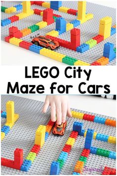 the lego city maze for cars is an easy and fun way to learn how to play with