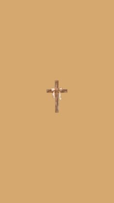 a cross is shown against a tan background